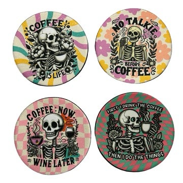 No talkie before coffee