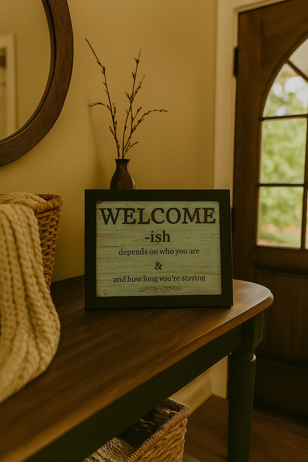 WELCOME-ish depends on who you are & how long you're staying