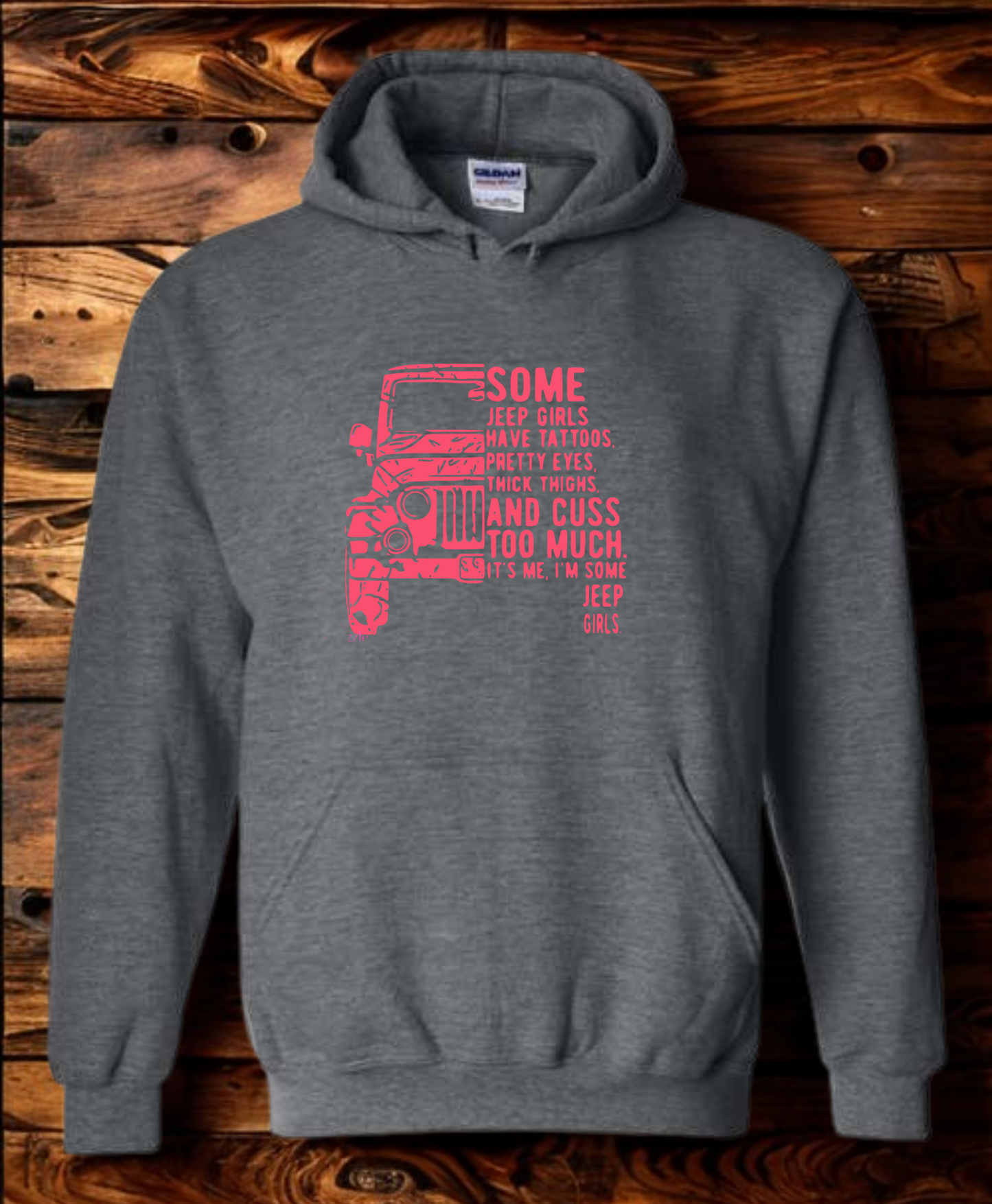 Some jeep girls have tattoos, pretty eyes, thick thighs and cuss too much. It's me, I'm some jeep girls