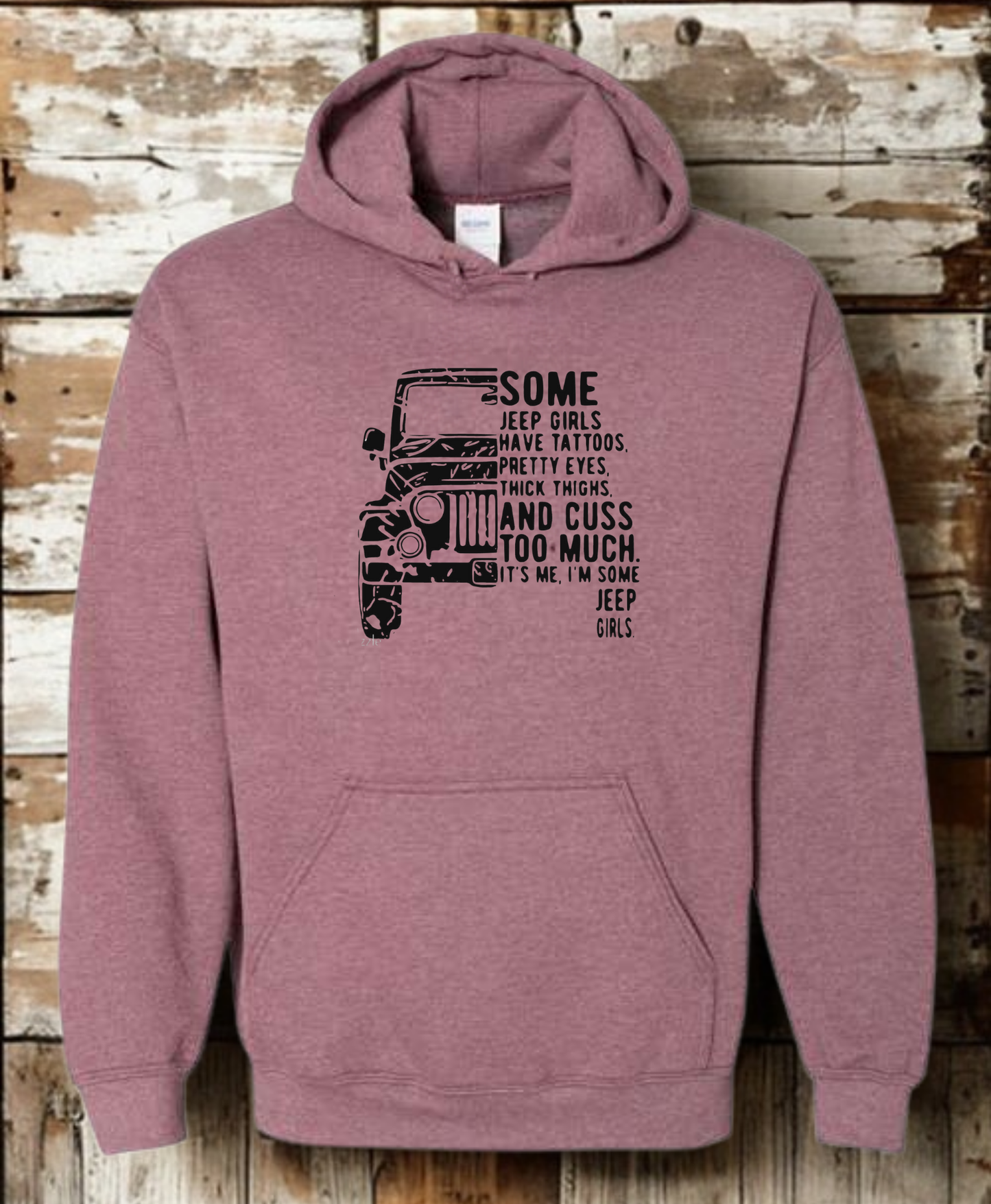 Some jeep girls have tattoos, pretty eyes, thick thighs and cuss too much. It's me, I'm some jeep girls