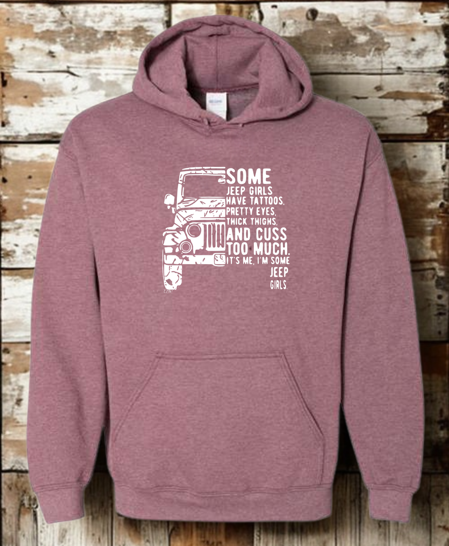 Some jeep girls have tattoos, pretty eyes, thick thighs and cuss too much. It's me, I'm some jeep girls
