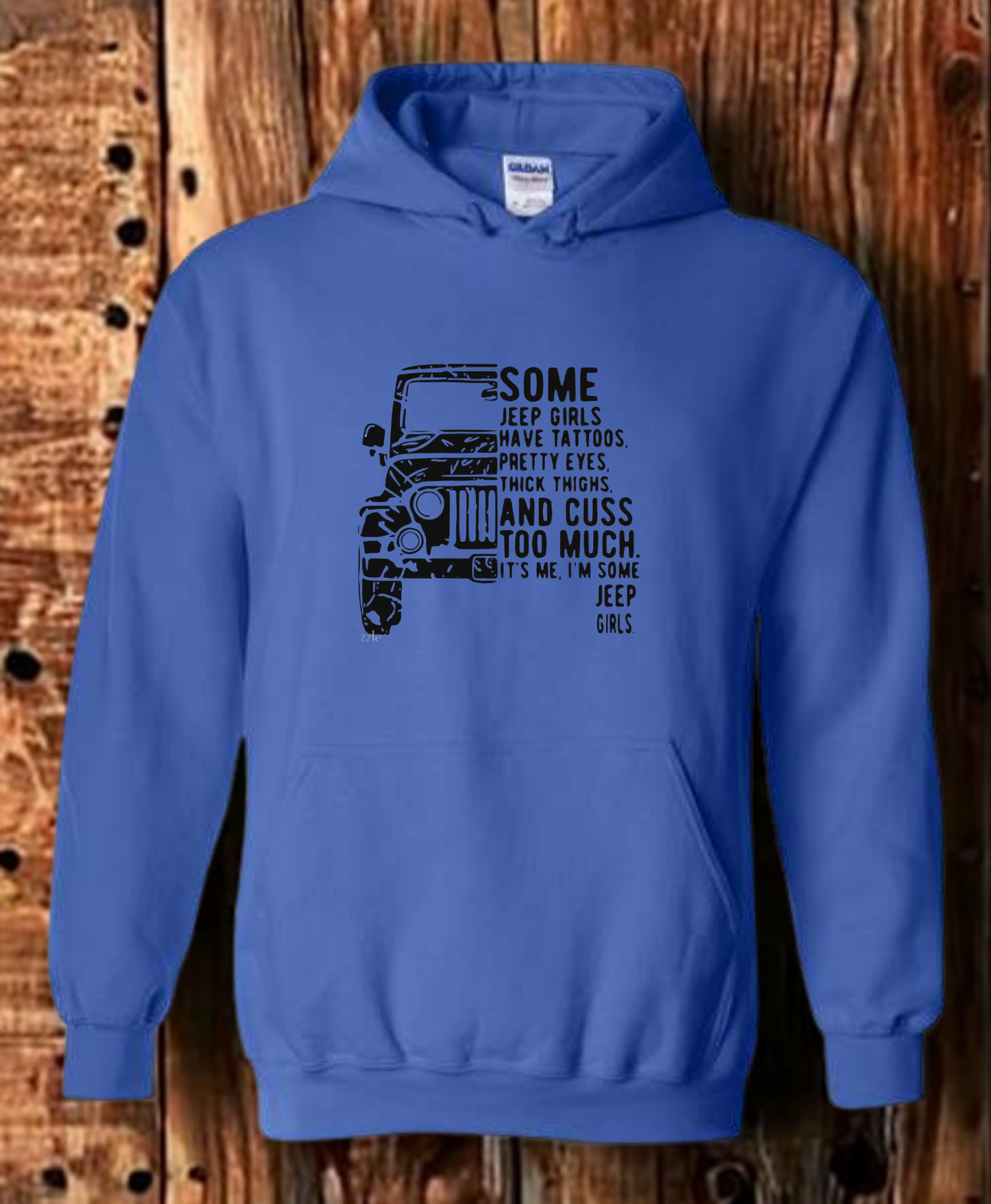 Some jeep girls have tattoos, pretty eyes, thick thighs and cuss too much. It's me, I'm some jeep girls