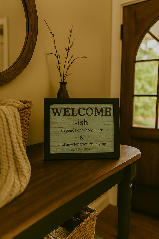 WELCOME-ish depends on who you are & how long you're staying