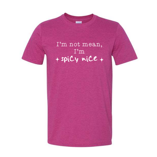 I'm not mean I'm spicy nice