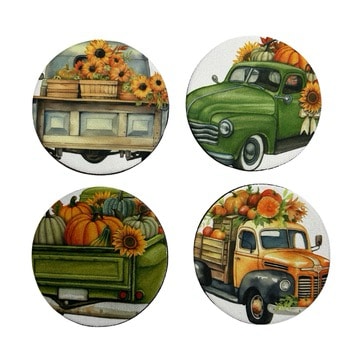 Vintage truck 'n' pumpkins